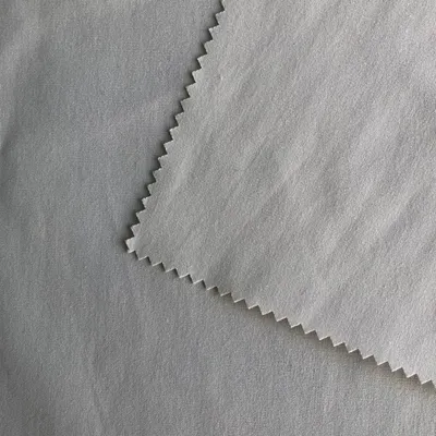 High Quality Cotton and Polyester Fabric with Bonded Transparent Film for Garment