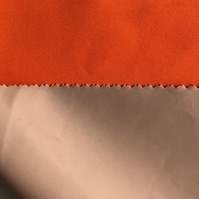 2/2 Twill Polyester Peach Skin Fabric with PVC Rolling for Garment, Raincoat
