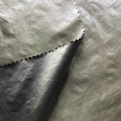 350t Black Yarn Bright Nylon Taffeta Fabric