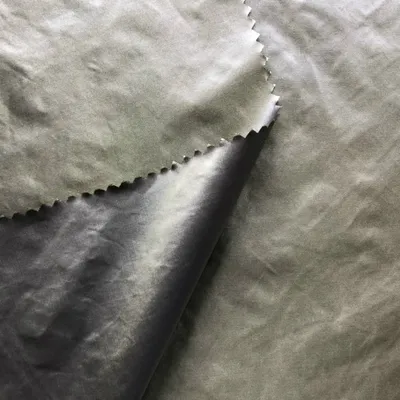 350t Black Yarn Bright Nylon Taffeta Fabric