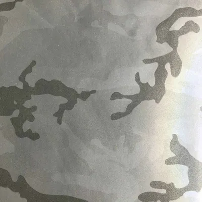 61d Polyester Plain Weave Printed Fabric to Reflect Light, Reflective Fabric