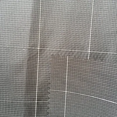 Polyester Plaid Fabric with PU Coating