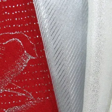 Polyester Chiffon Bronzed Fabric, Fashionable Style, Breathable, 75 X 75D Yarn Count