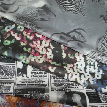 Waterproof Polyester Coated Fabric with Fashionably Printed Membrane