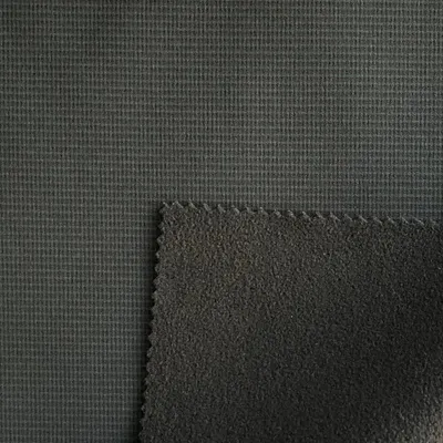 75D 4*10 Ripstop Kation 4 Way Spandex Polyester Fabric with Bonded TPU and Polar Fleece