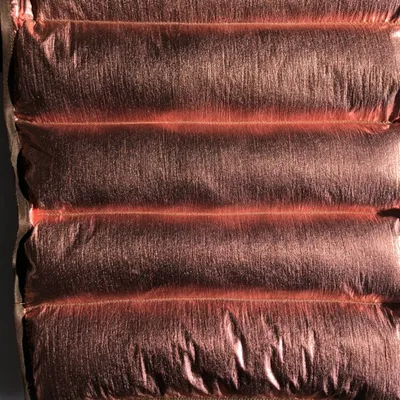380t DTY Nylon Taffeta Fabric with Rose Gold Bronzing for Garment