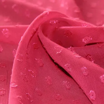 DOT Cut-Flower Chiffon Fabric with Polyester for Lady′s Dress