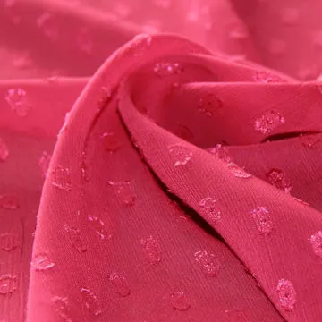 DOT Cut-Flower Chiffon Fabric with Polyester for Lady′s Dress