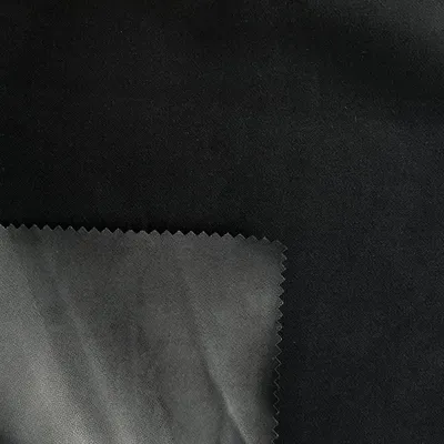 228t Full Dull Twill Polyester Pongee Fabric with Bonded TPU Membrane for Garment