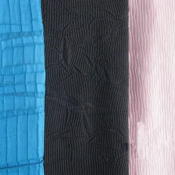 Polyester Creased Chiffon Fabric