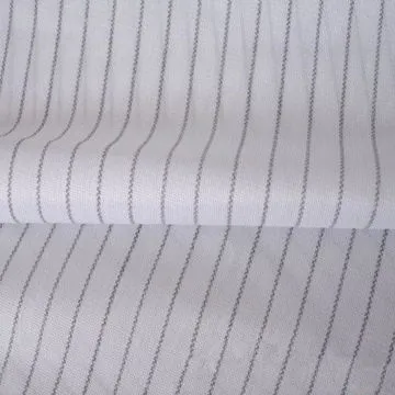 ESD, Conductive, Stripe Polyester Anti-Static Twill Fabric for Work Wear and Lining