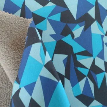 Stretch Polyester Printed Bonded Fabric