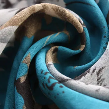 Printed Polyester Crepe Chiffon Fabric, Your Favorite Patterns Customizable